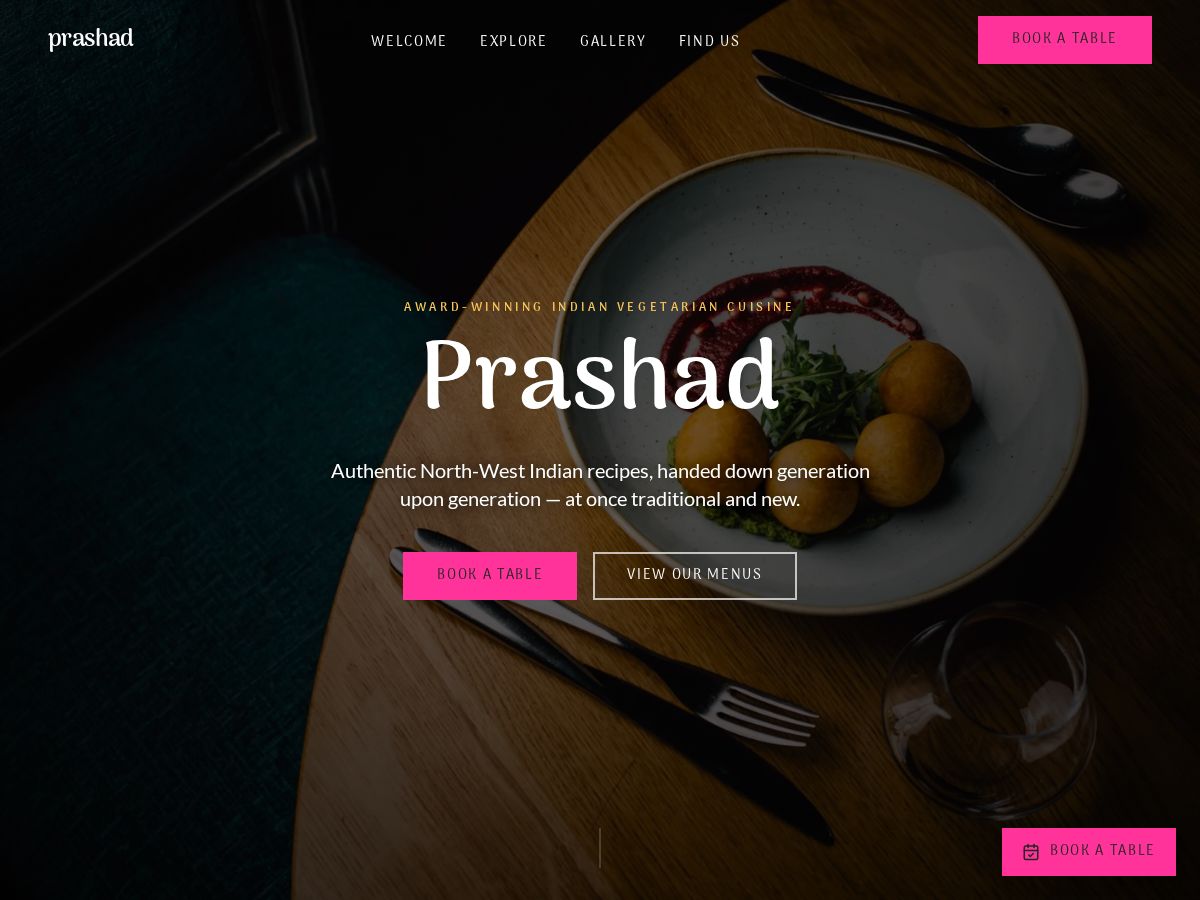 Prashad — live site